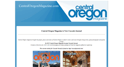 Desktop Screenshot of centraloregonmagazine.com